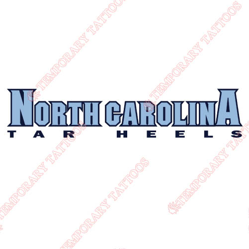 North Carolina Tar Heels Customize Temporary Tattoos Stickers NO.5523